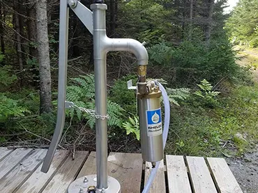 Bison well hand pump with filter